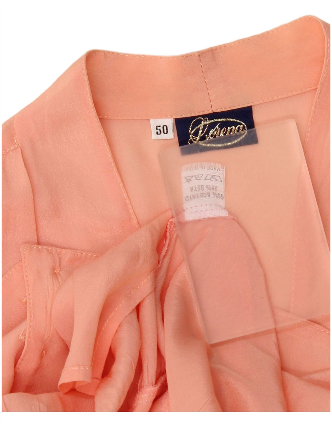 Vintage dame cardigan top IT 50 XL Pink Acetate