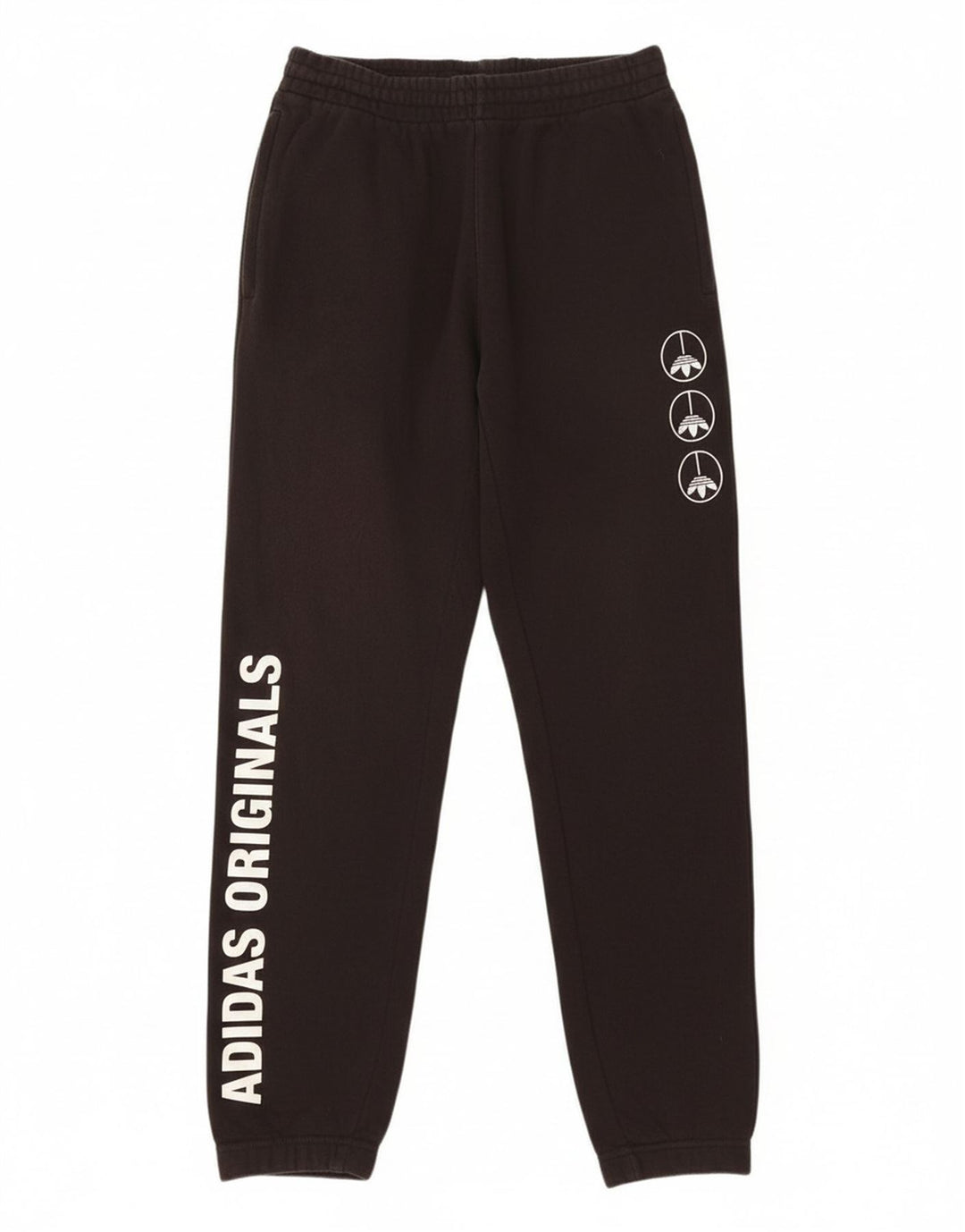 ADIDAS Mens Graphic Tracksuit Trousers Joggers Medium  Black Cotton