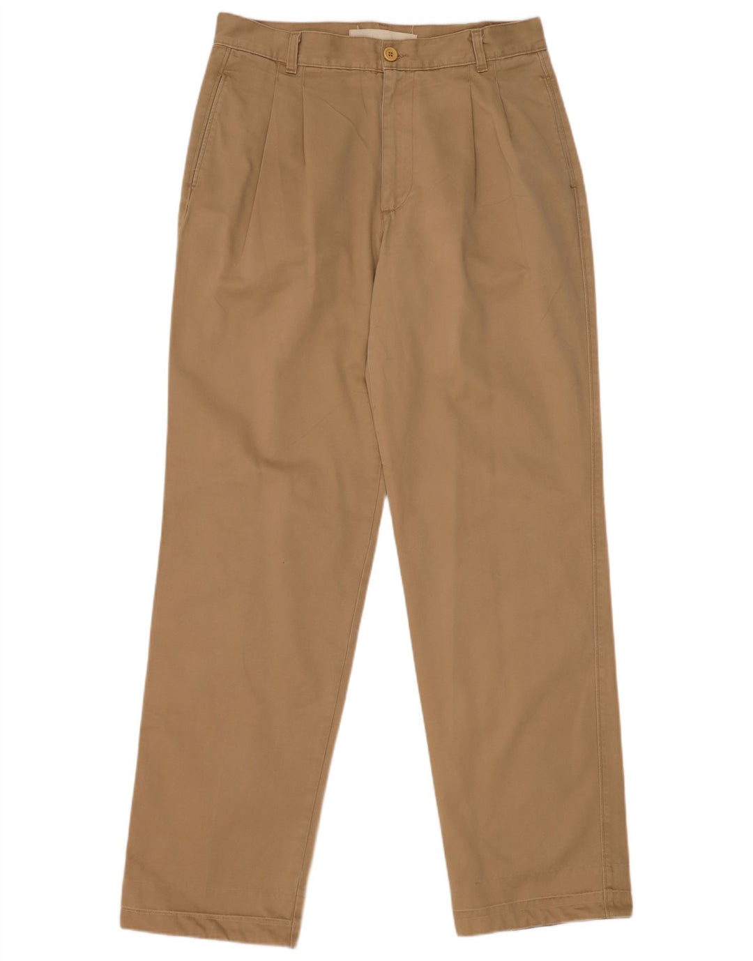 Bomuldsbælte Herre Pegged Chino Bukser W34 L34 Khaki