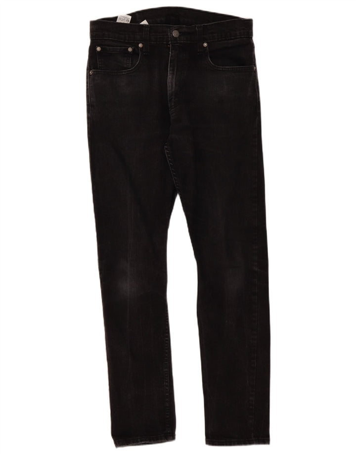 Levi's Herre 512 Slim Tapered Jeans W32 L32 Sort Bomuld