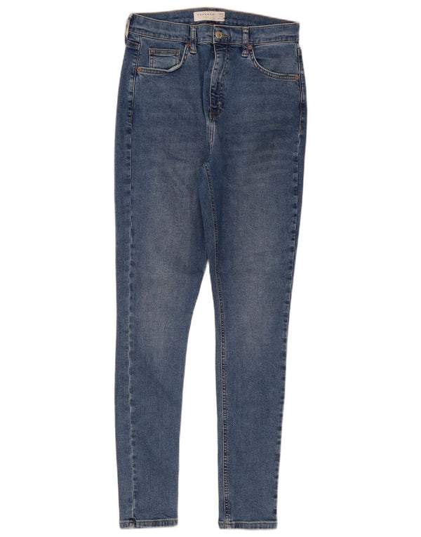 Topshop Dame Jamie Skinny Jeans UK 12 Medium W30 L34 Blå Bomuld
