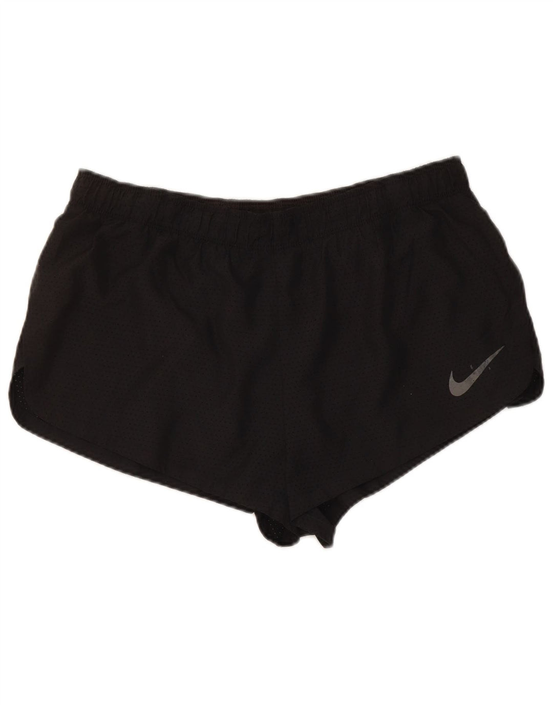 Nike Dame Dri Fit Sport Shorts UK 16 Large Black Polyester