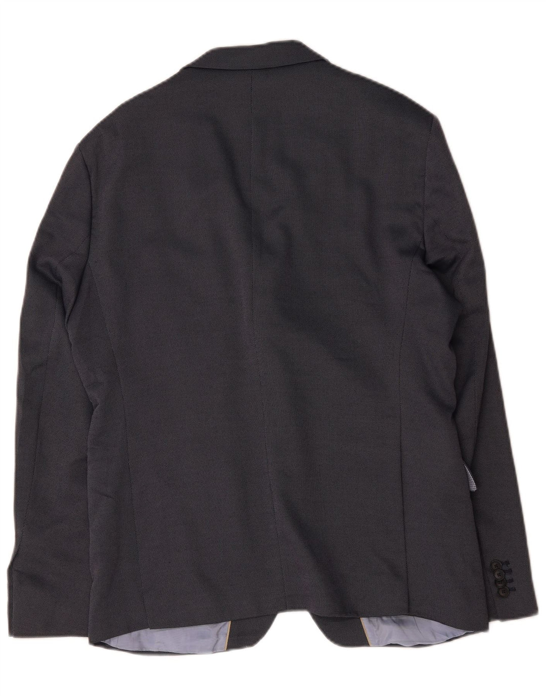 Zara Herre 2-knaps blazerjakke EU 54 XL Marineblå Polyester