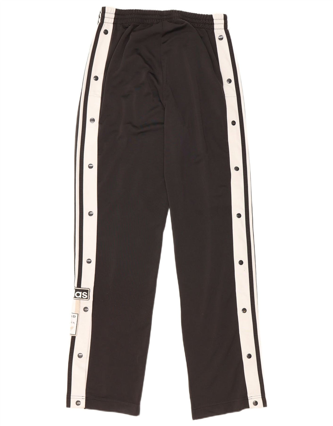 ADIDAS grafiske træningsdragtbukser til kvinder UK 10 Small Black Colourblock