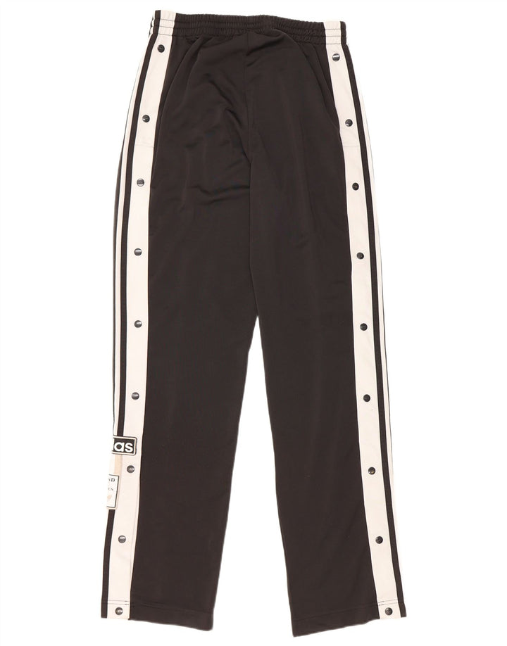 ADIDAS grafiske træningsdragtbukser til kvinder UK 10 Small Black Colourblock