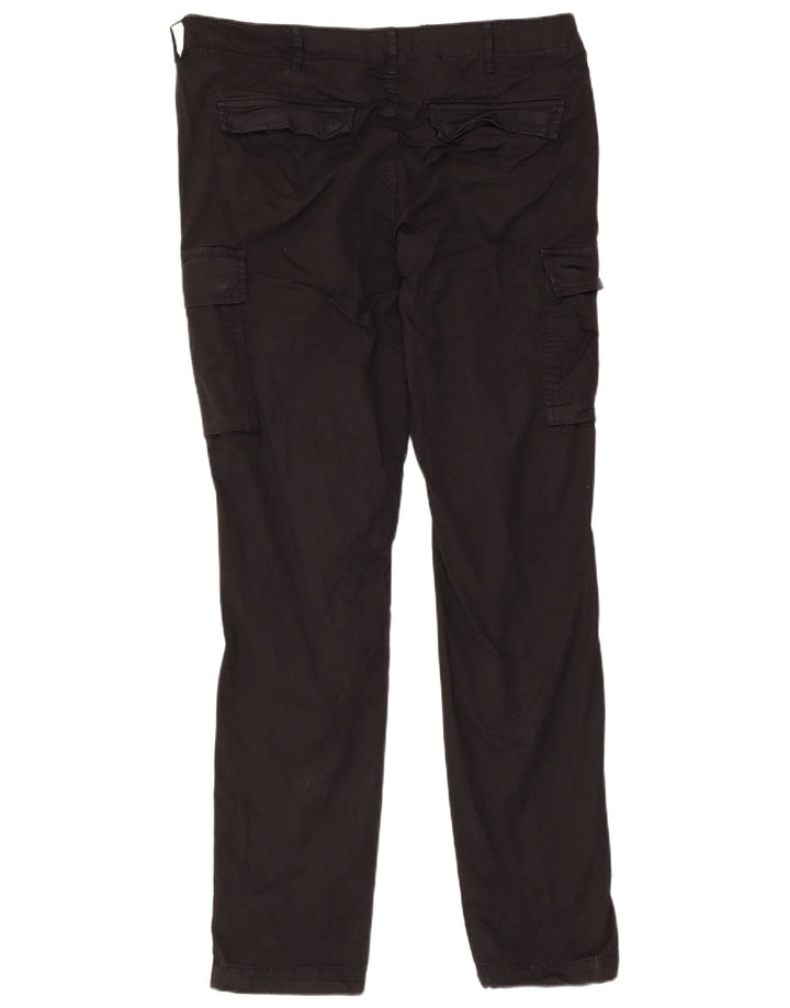 Jack & Jones Herre Slim Cargo Bukser W34 L34 Sort Bomuld