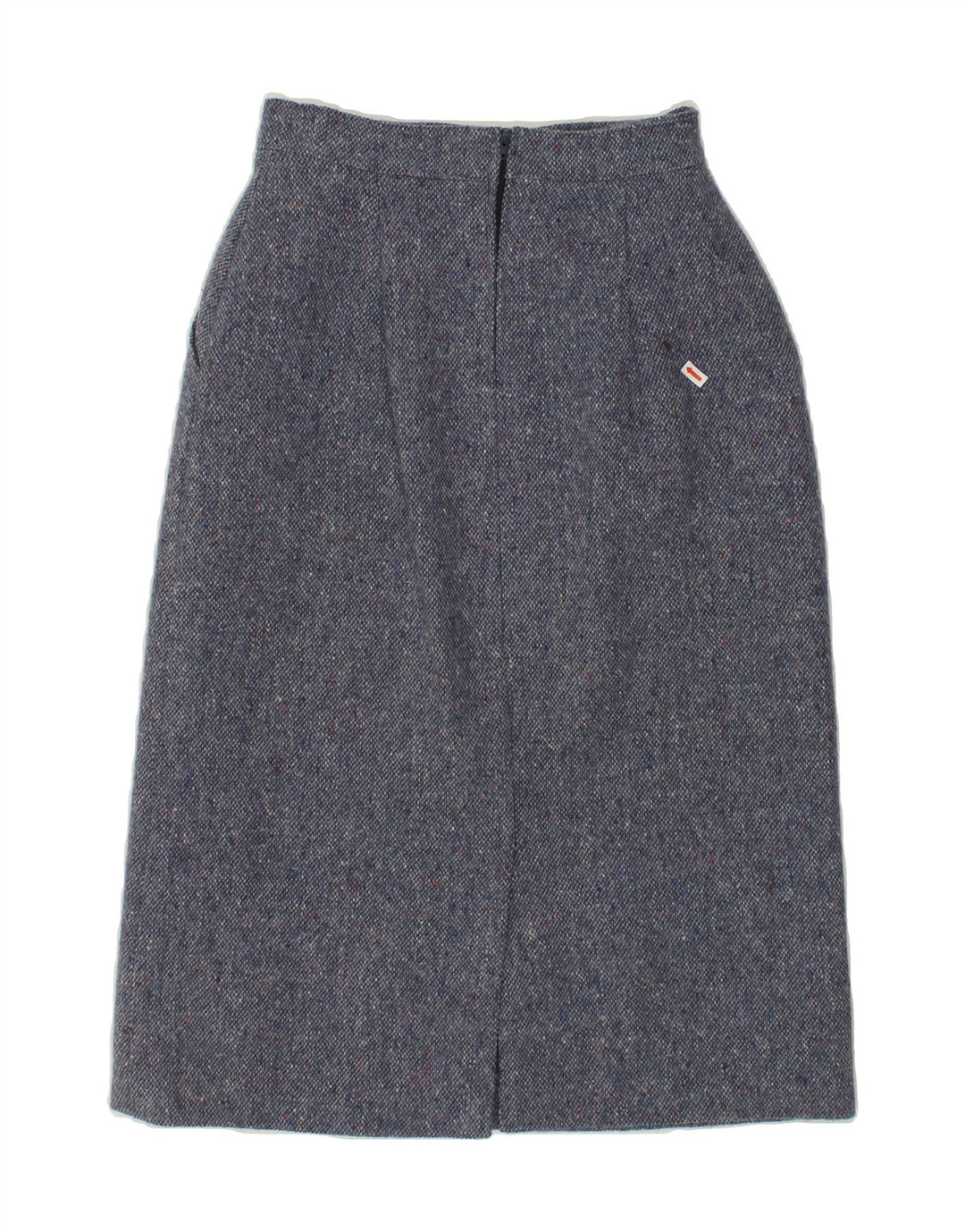 VINTAGE Womens Straight Skirt W26 Small Blue Flecked Vintage Vintage and Second-Hand Vintage from Messina Hembry 