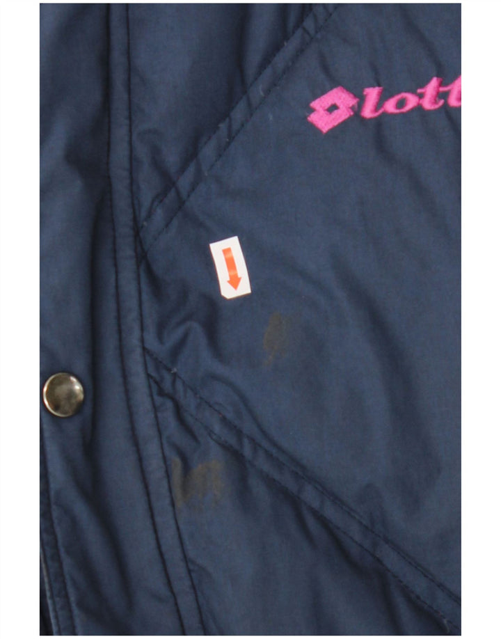 Lotto Herre vendbar polstret jakke UK 36 Small Navy Blue Polyester