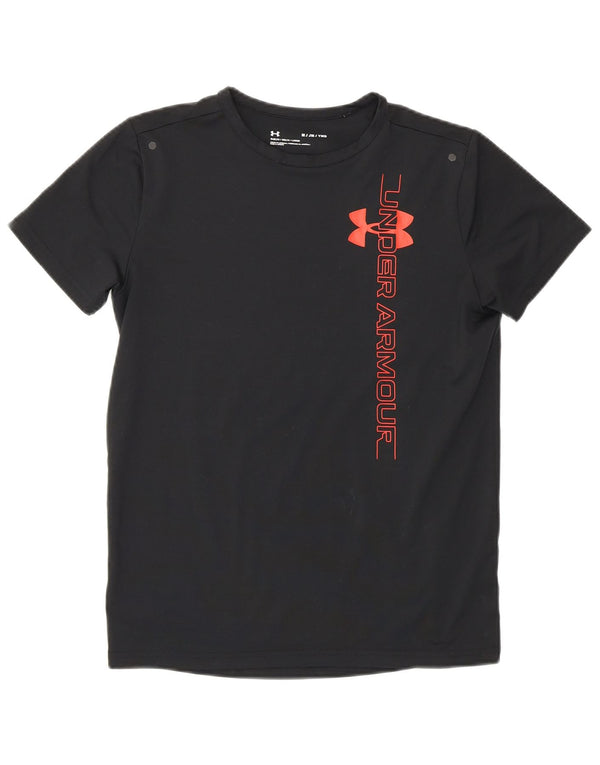 Under Armour Boys Grafisk T-Shirt Top 9-10 år Medium Black Sports