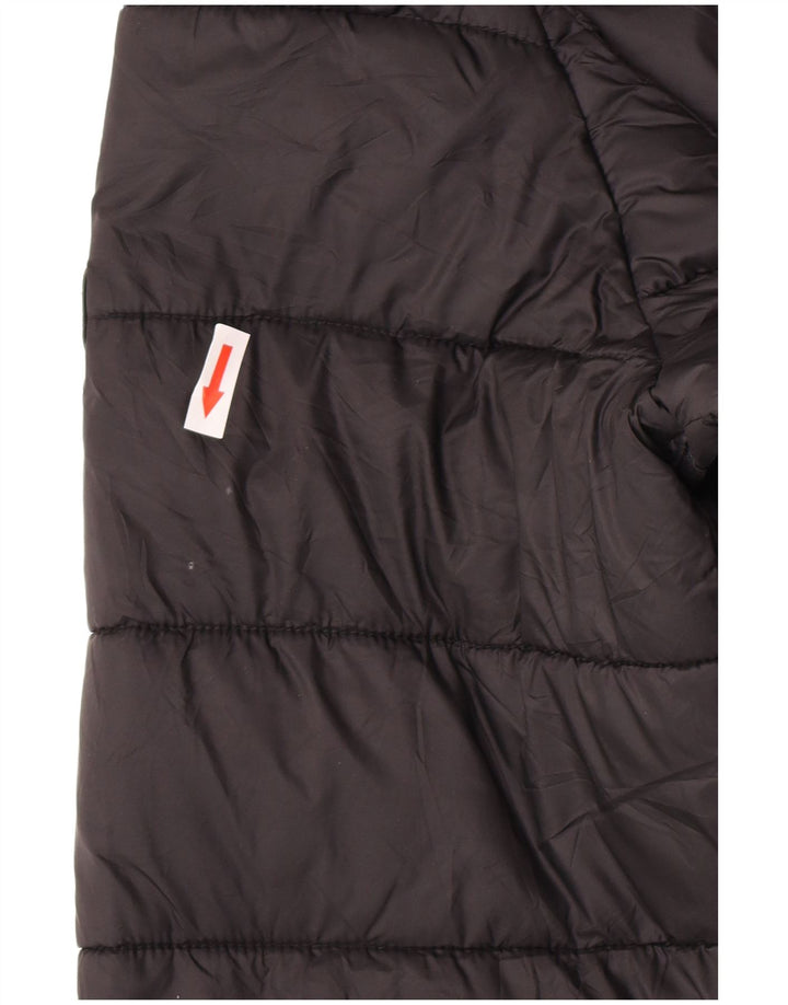 Barbour Polstret hættejakke til kvinder UK 14 Stor sort polyamid