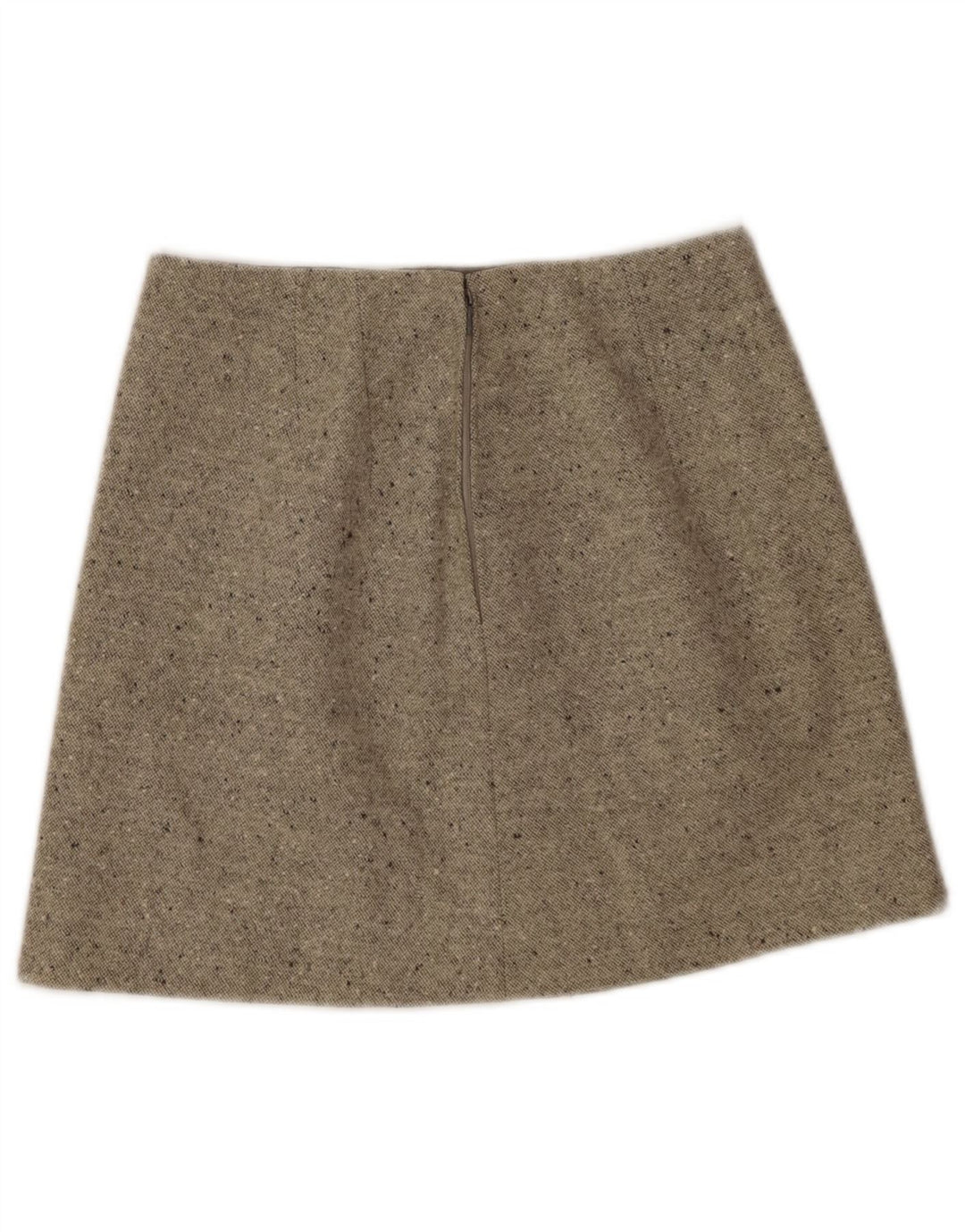 Vintage mininederdel til kvinder W26, lille beige flækket