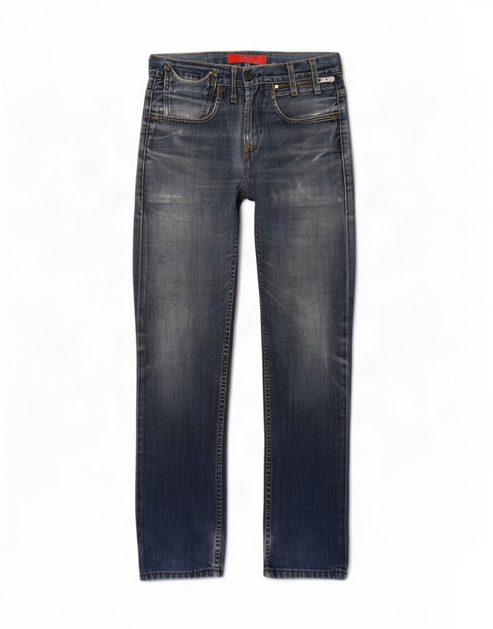 Levi's Herre 504 lige jeans W29 L34 blå bomuld