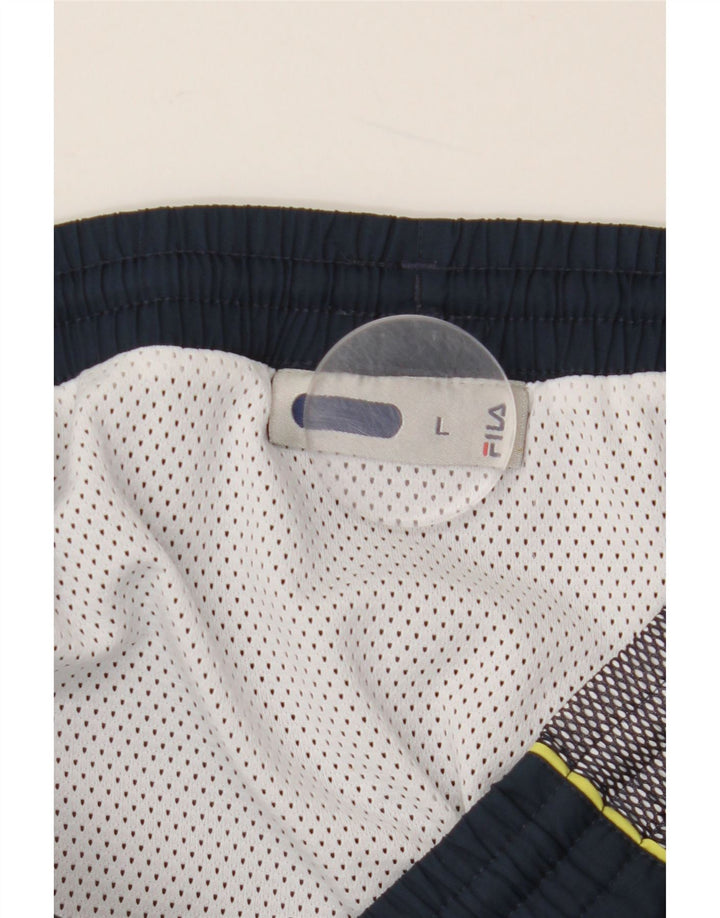 FILA Herre grafiske sportsshorts store marineblå