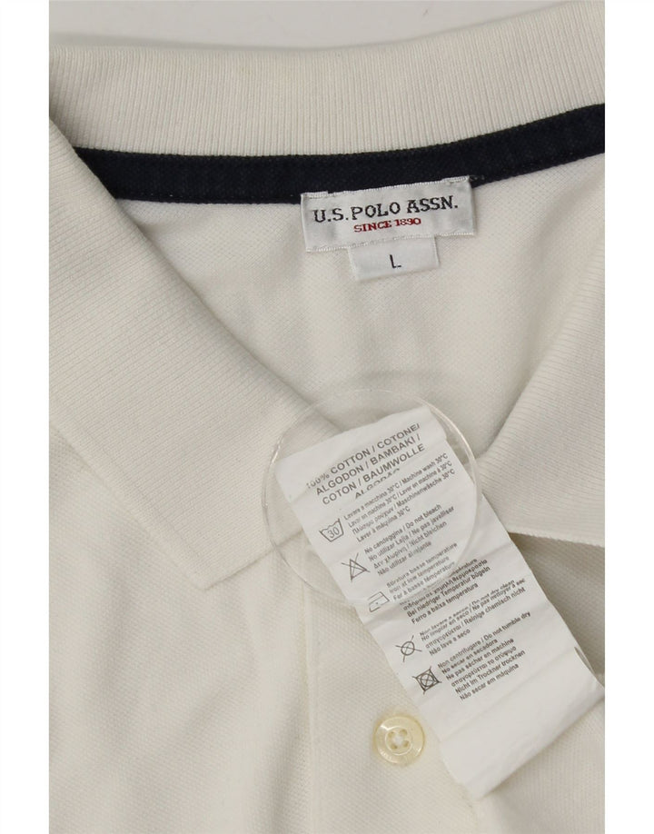 U.S. Polo Assn. Herre poloskjorte stor hvid bomuld