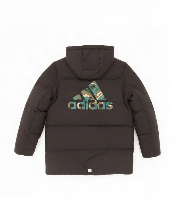 Adidas Boys Manchester United Hætte grafisk polstret frakke 11-12 år Sort