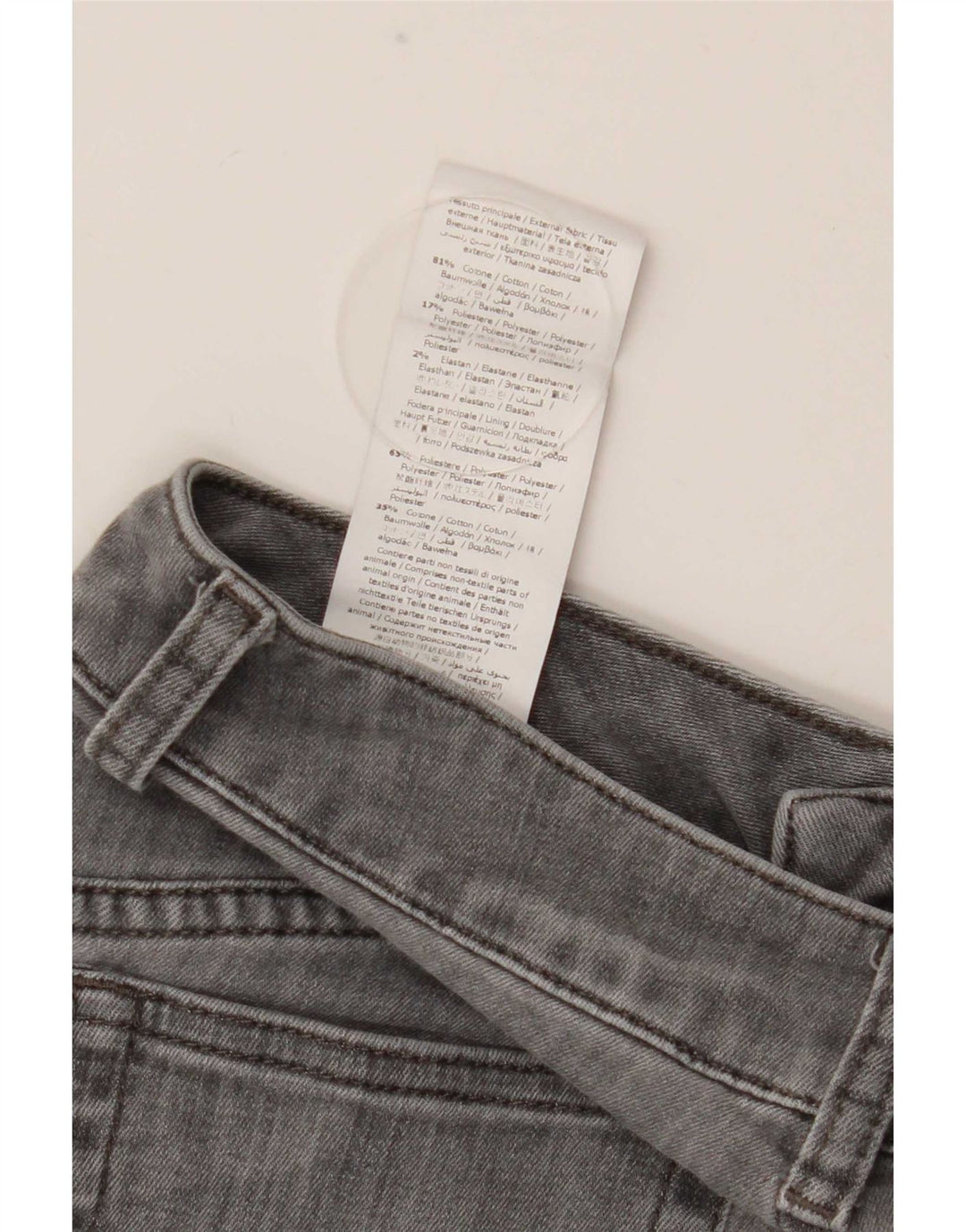 Liu Jo Dame Skinny Jeans W27 L29 Grå Bomuld