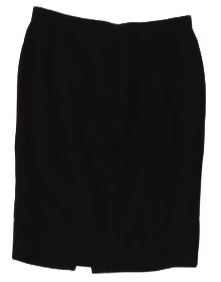 LUISA SPAGNOLI Womens Pencil Skirt IT 50 XL W32  Navy Blue Polyester