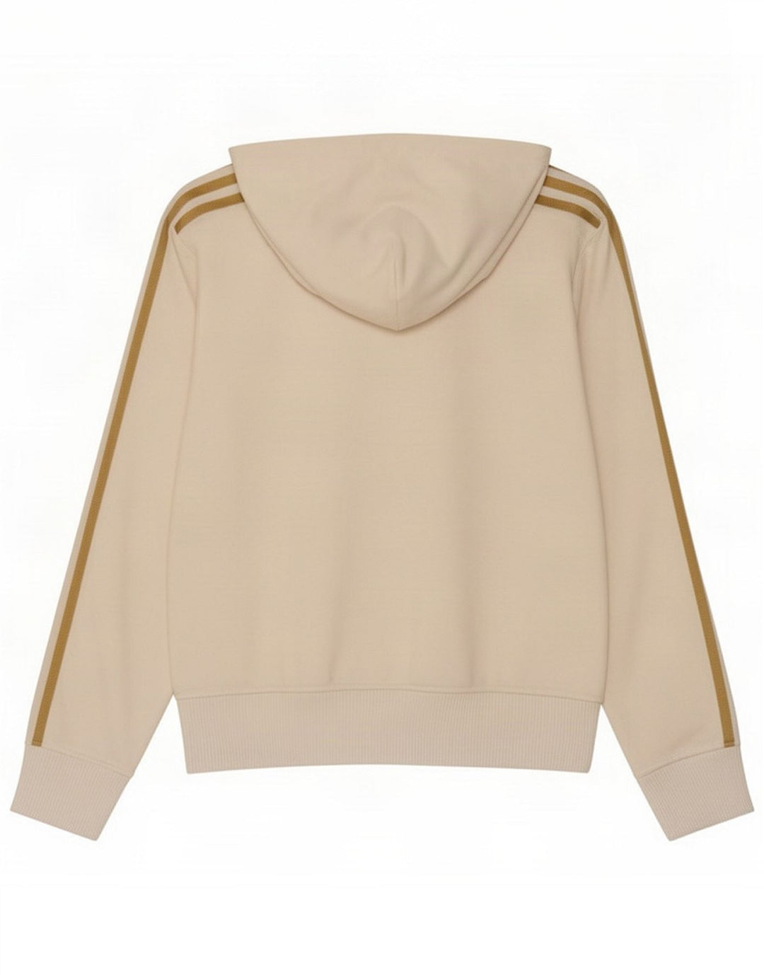 Adidas hættetrøje med lynlås til kvinder UK 14 Medium Hvid Polyester
