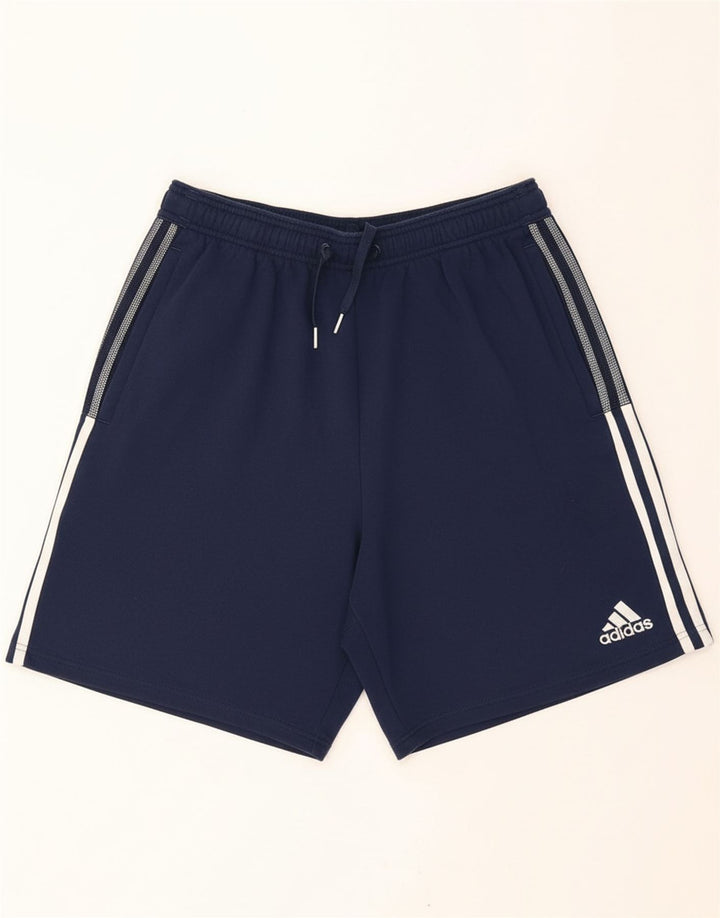 ADIDAS Mens Sport Shorts Medium Navy Blue Cotton