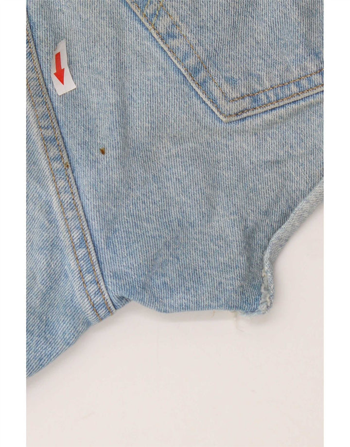 Levi's Womens 501 Distressed Denim Shorts W26 Små blå bomuld