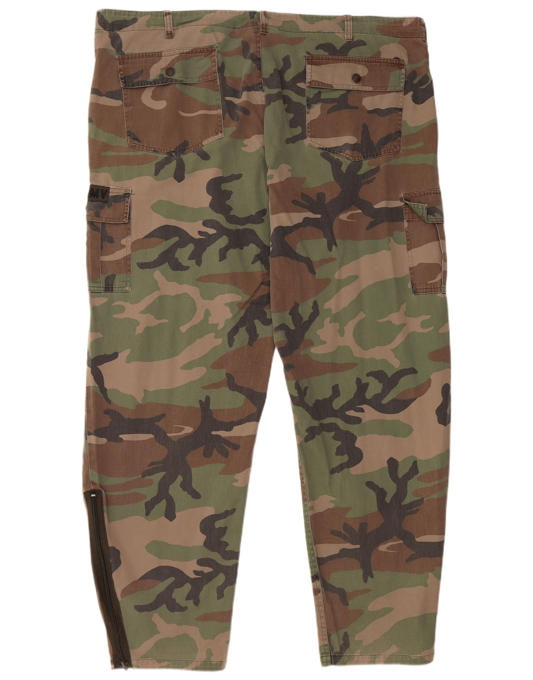 VINTAGE Slim Cargo Bukser til mænd W44 L32 Brun Camouflage Bomuld