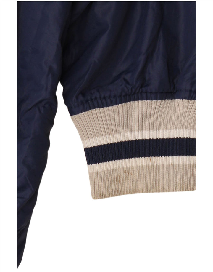 RUSSELL ATHLETIC Herre Anorak Jacket UK 36 Small Navy Blue Colourblock