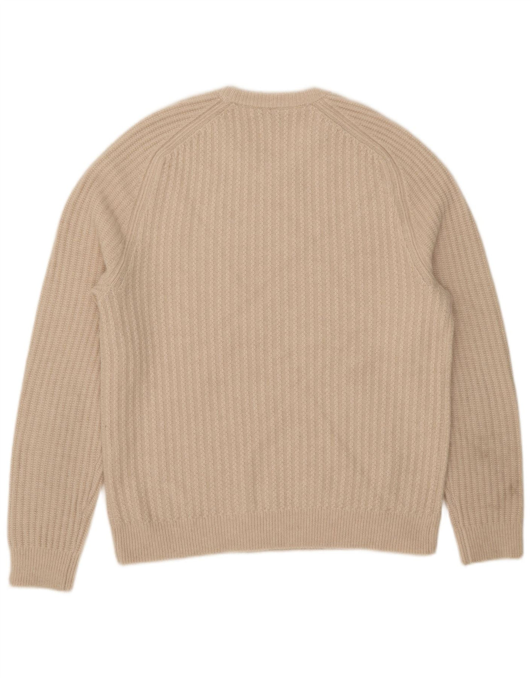 Reiss Herre Jumper Sweater med rund hals XL Beige Uld