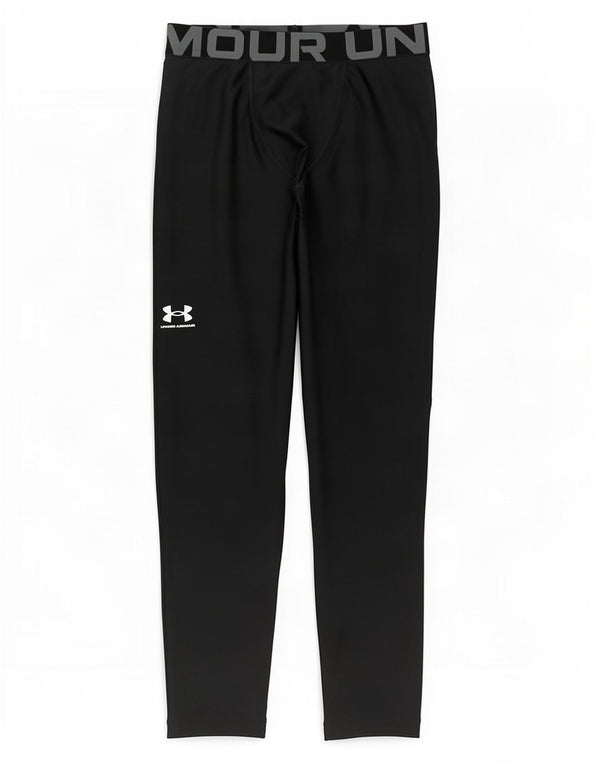 Under Armour Boys Heat Gear Grafiske Leggings 11-12 år Large Sort