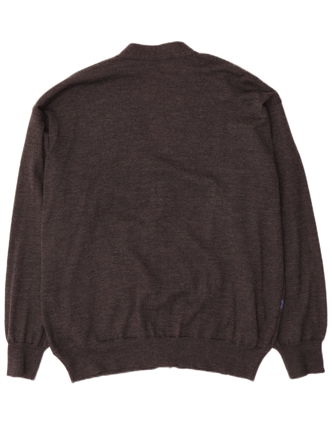 DALMINE Herre Cardigan Sweater IT 54 XL Grå Argyle/Diamond Wool