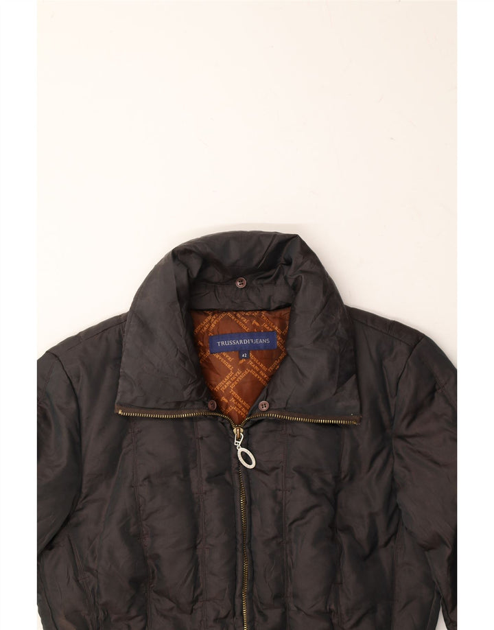 TRUSSARDI Womens Padded Jacket IT 42 Medium Black Polyamide Vintage Trussardi and Second-Hand Trussardi from Messina Hembry 