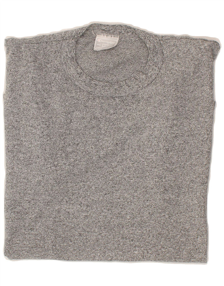 CHAMPION Mens T-Shirt Top Large Grey Flecked Vintage Champion and Second-Hand Champion from Messina Hembry 
