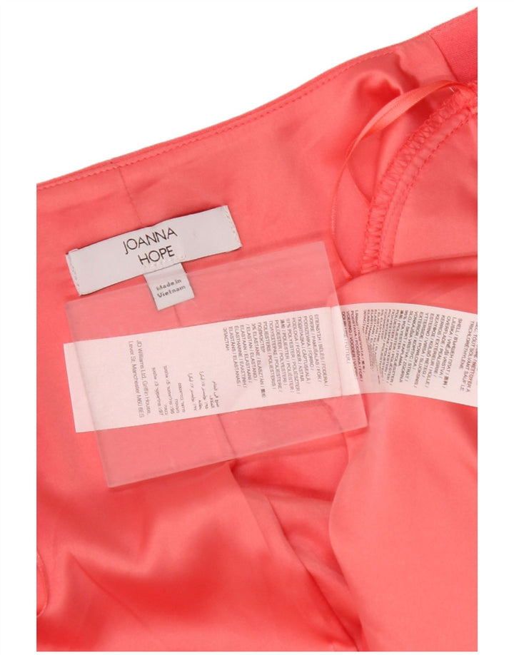 JOANNA HOPE Dame 3/4 ærmet åben blazerjakke UK 14 Medium Rød