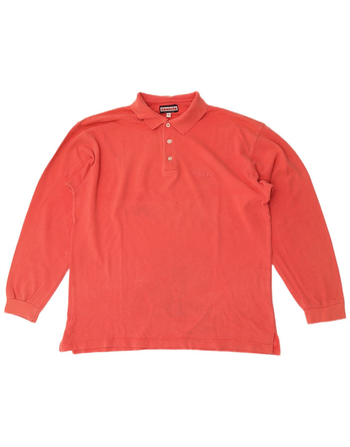 Invicta Langærmet Polo Shirt til mænd Stor rød bomuld