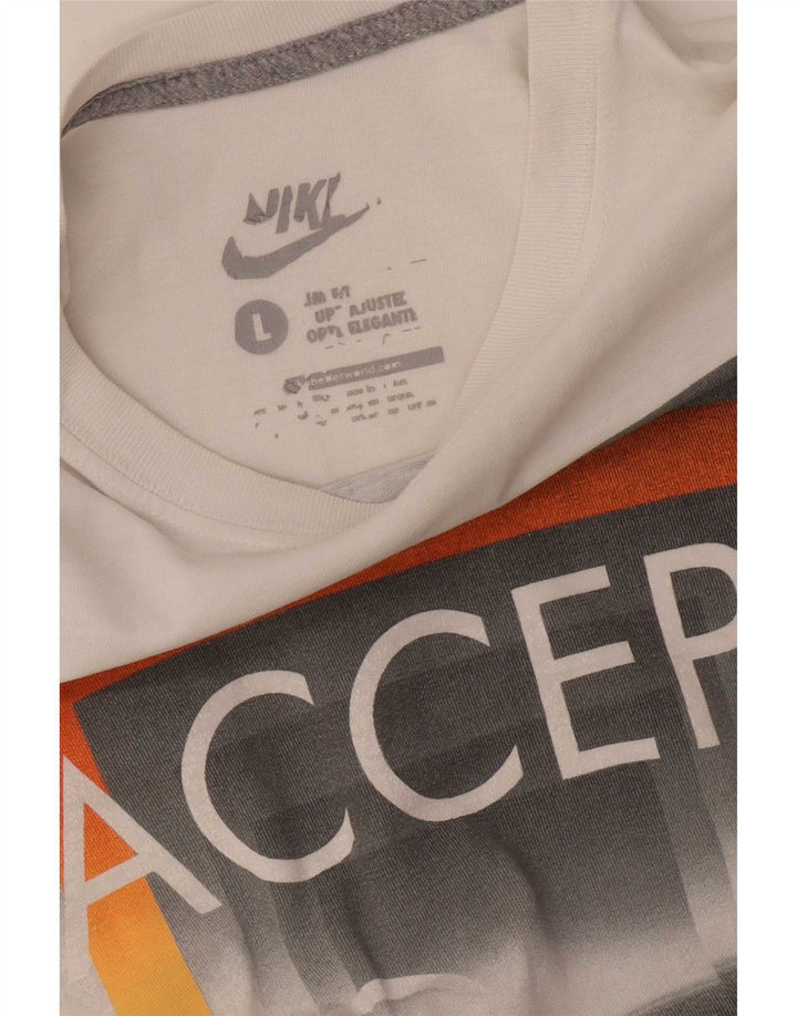 Nike Grafisk T-shirt top til mænd, stor hvid