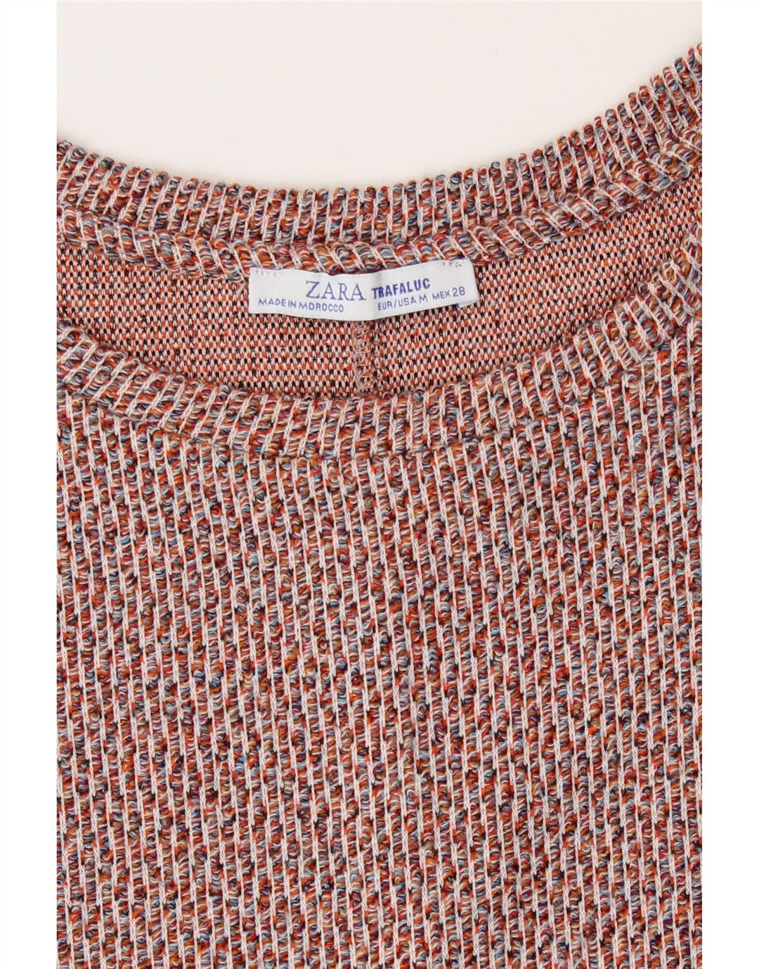 Zara Dame Trafaluc Shift Dress UK 14 Medium Rød Flecked