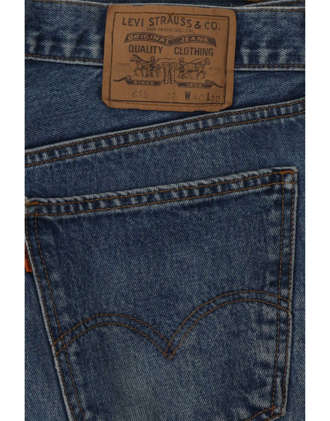 Levi's Herre 615 Straight Jeans W40 L30 Blå Bomuld