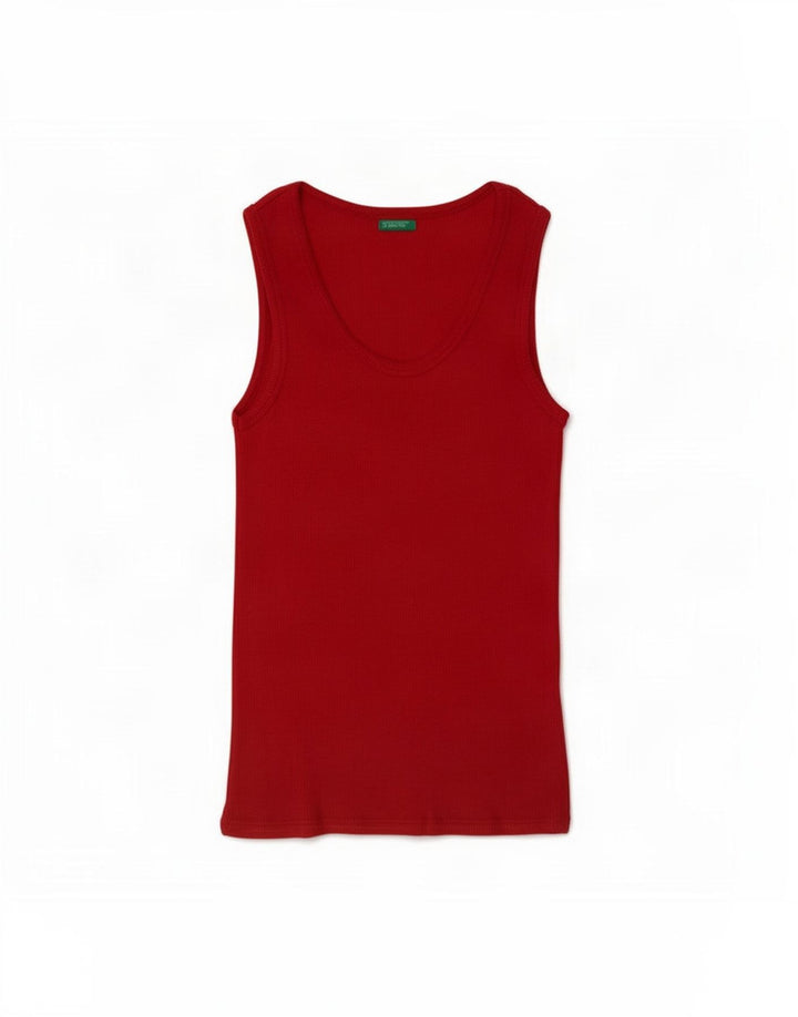 Benetton Damevest Top UK 8 Lille Rød