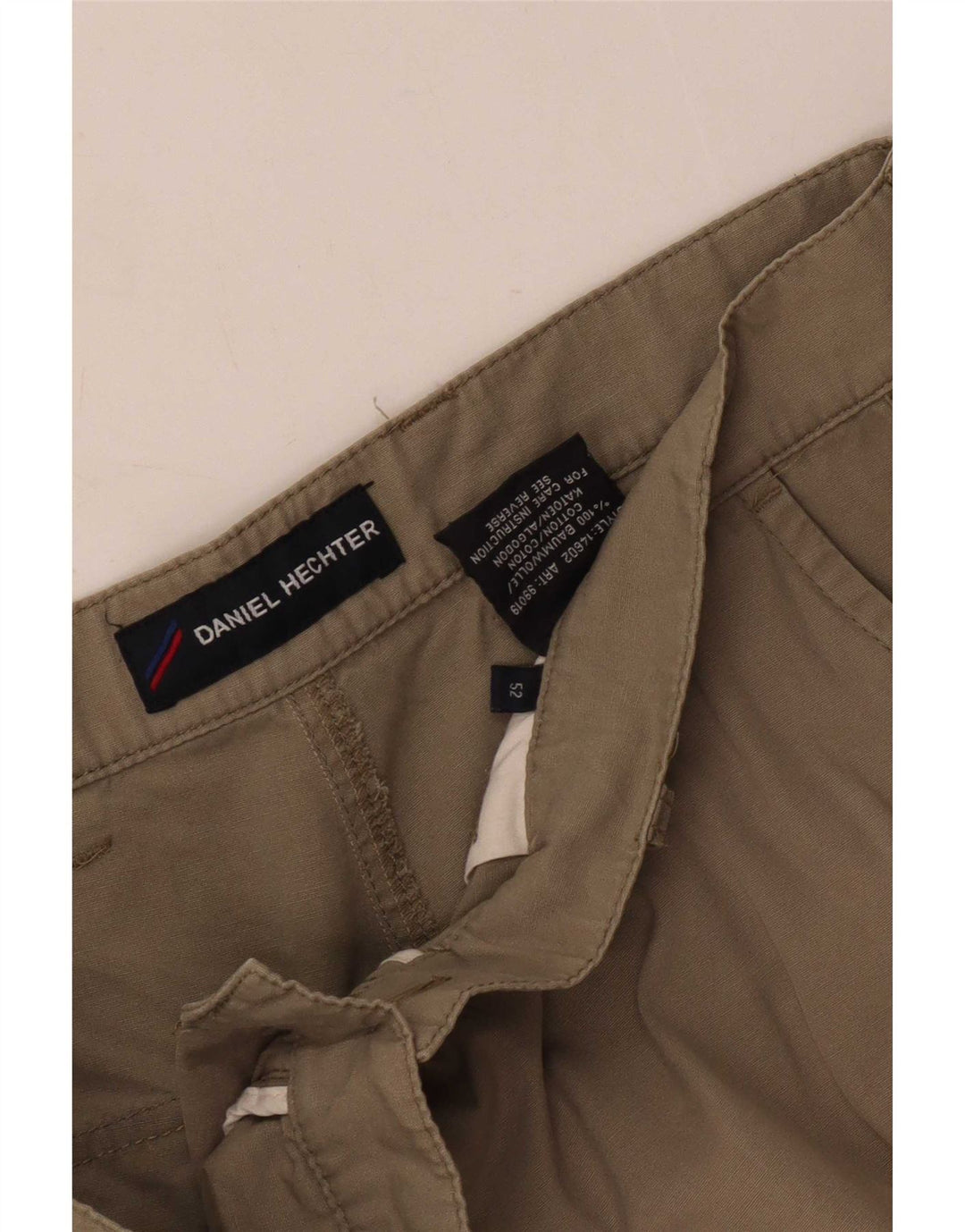 Daniel Hechter Herre Cargo Shorts EU 52 XL W34 Beige Bomuld
