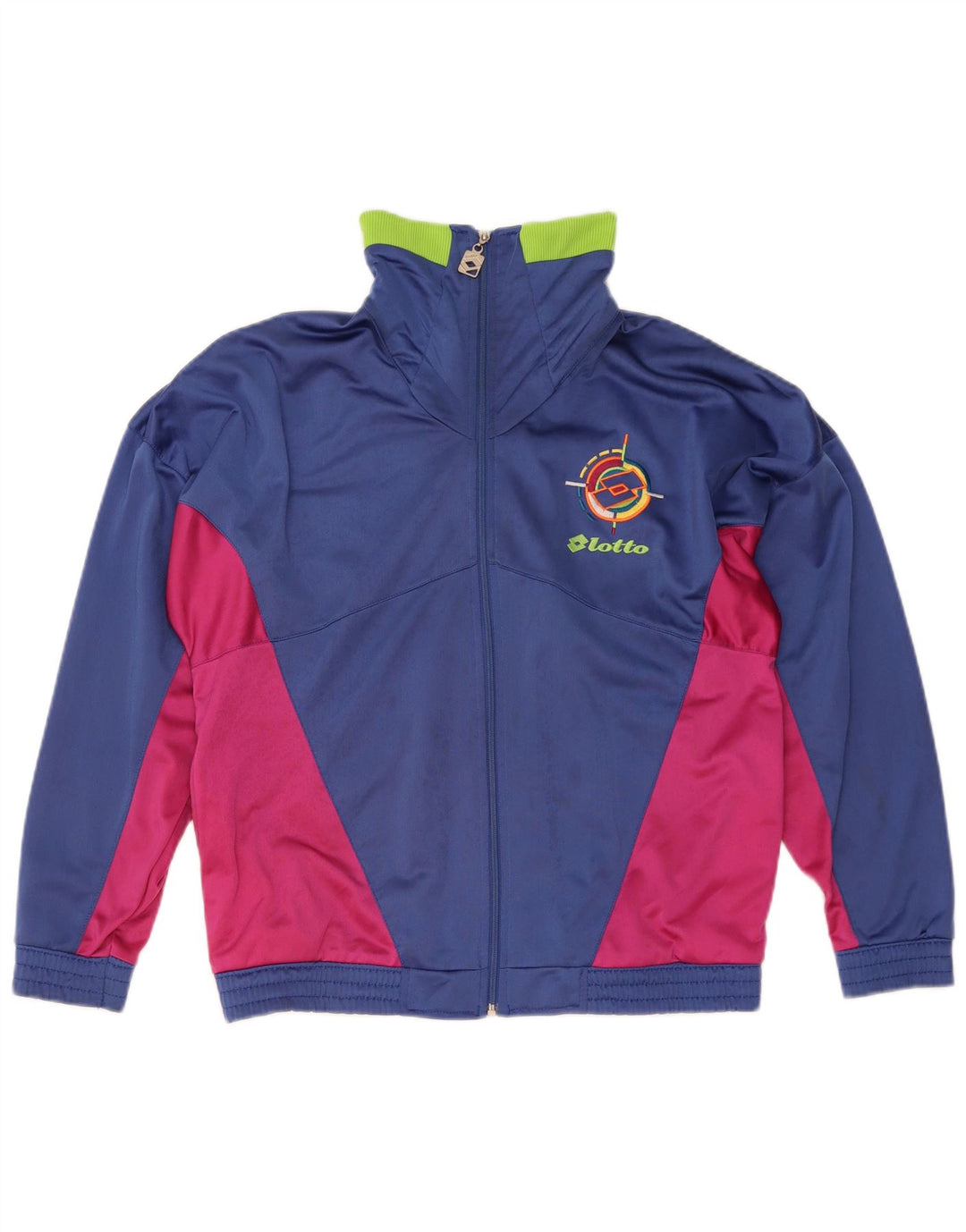 Lotto Herre Loose Fit Træningsdragt Top Jakke Lille Blå Colourblock Polyester
