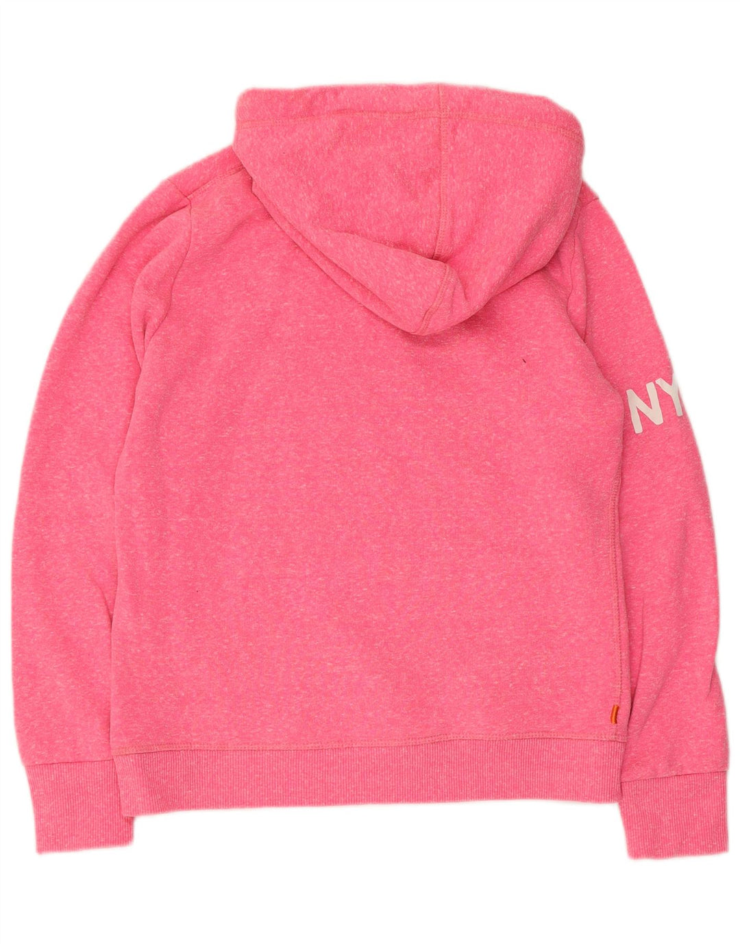 Superdry grafisk hættetrøje til kvinder UK 14 Medium Pink Polyester