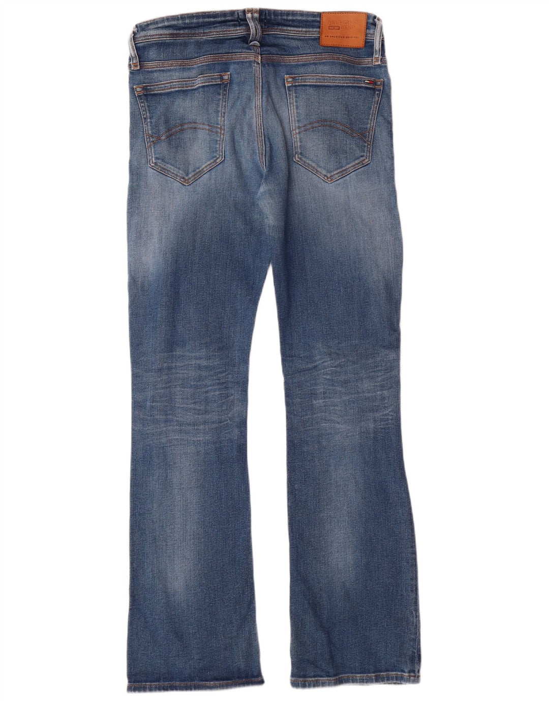 TOMMY HILFIGER Bootcut jeans til mænd W32 L32 blå bomuld