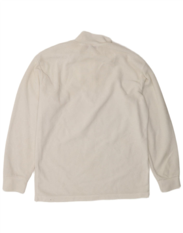 Fila Herre lynlås hals Fleece Jumper IT 48 Medium Hvid Polyester