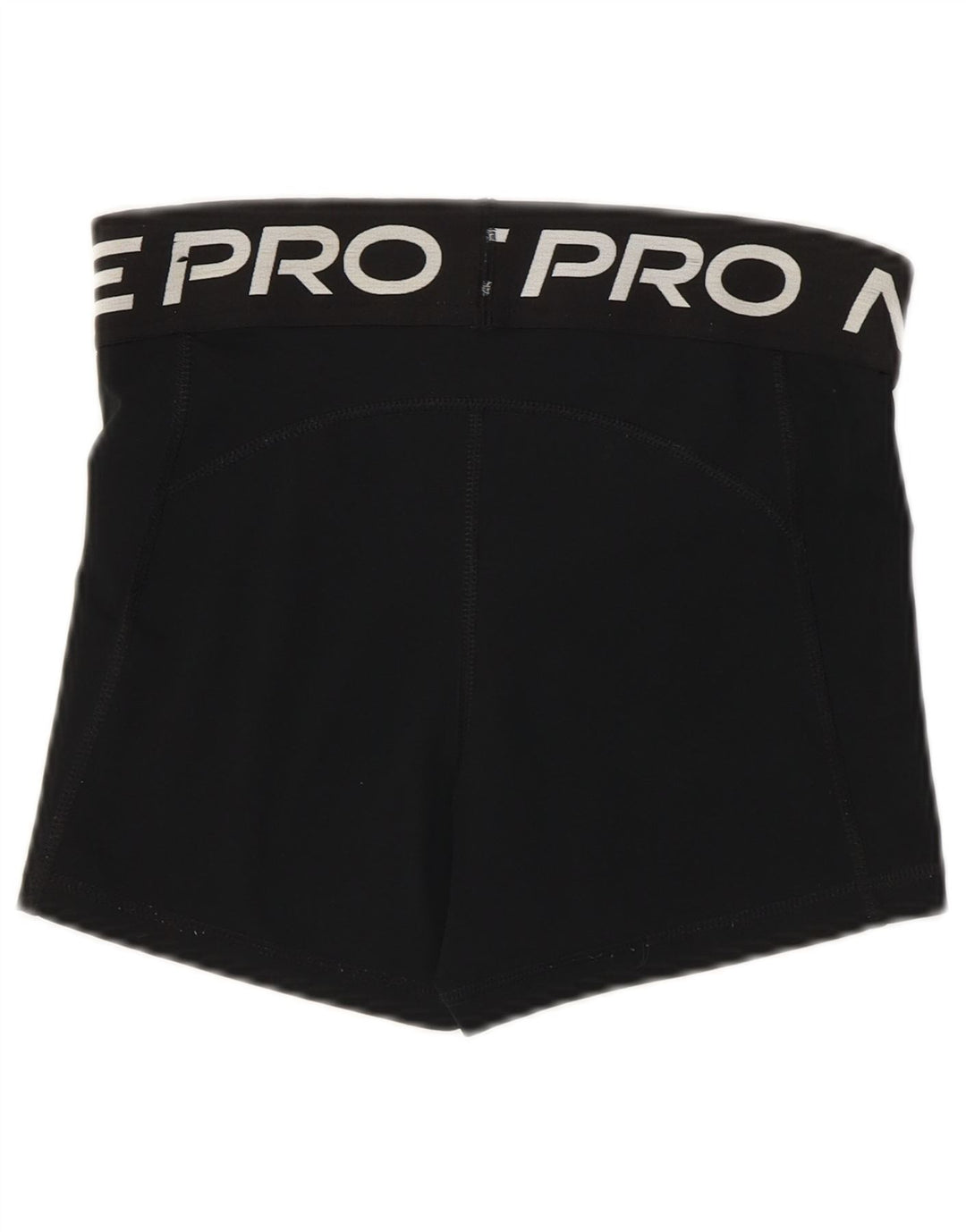 Nike Dame Dri Fit grafiske sportsshorts UK 10 Small Black Polyester