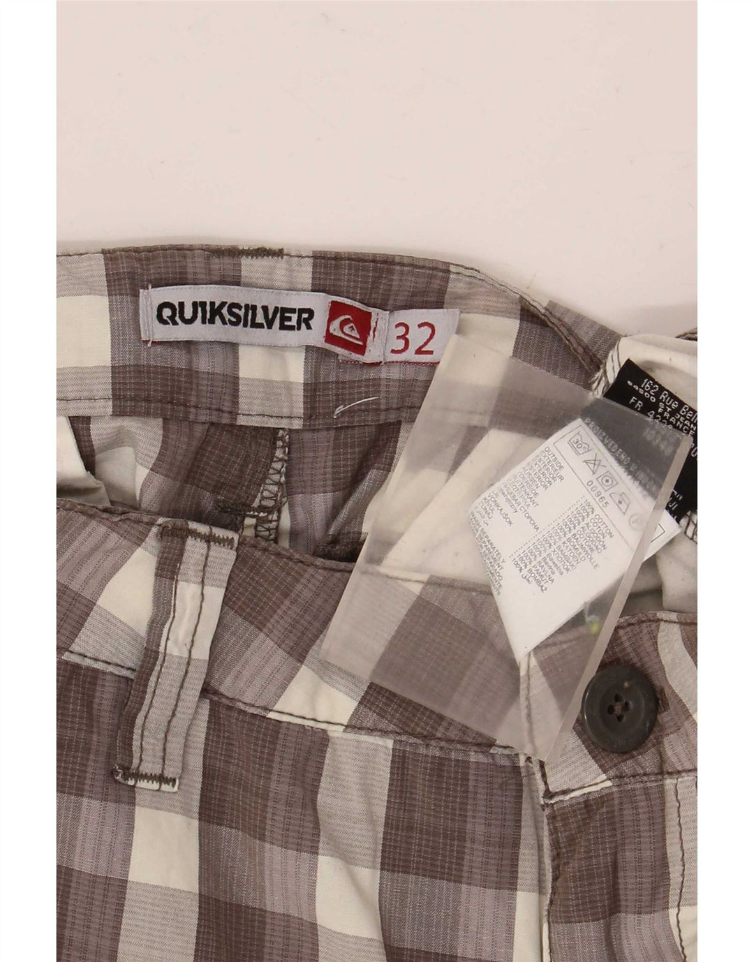 Quiksilver Herre Cargo Shorts W32 Medium brun ternet bomuld