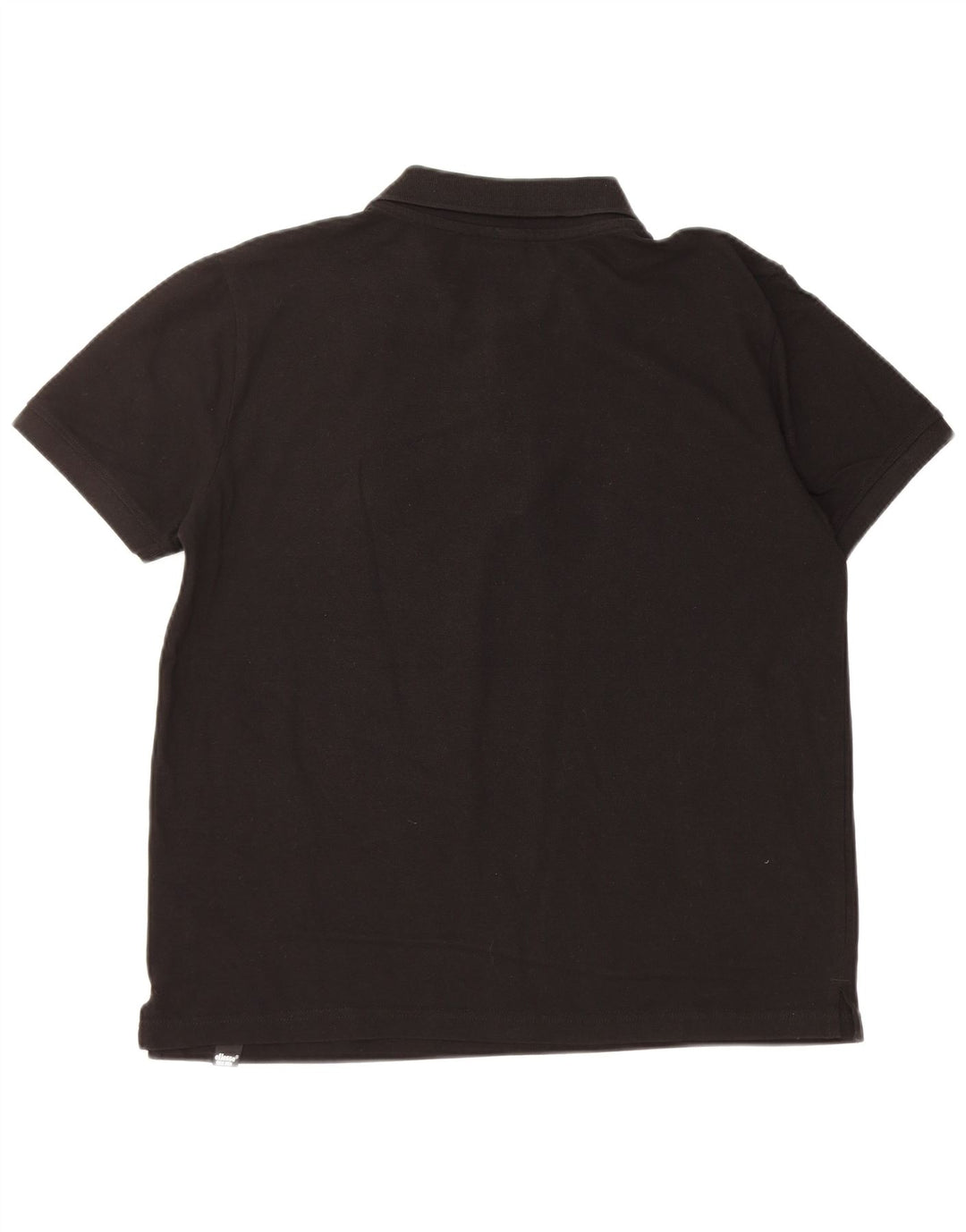 ELLESSE Mens Polo Shirt Medium Black Cotton