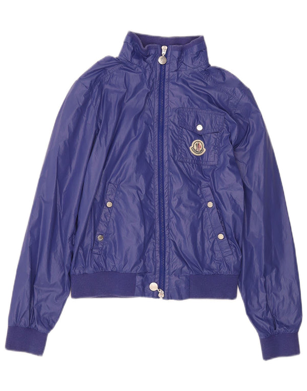 Moncler piger bombefly jakke 11-12 år blå nylon