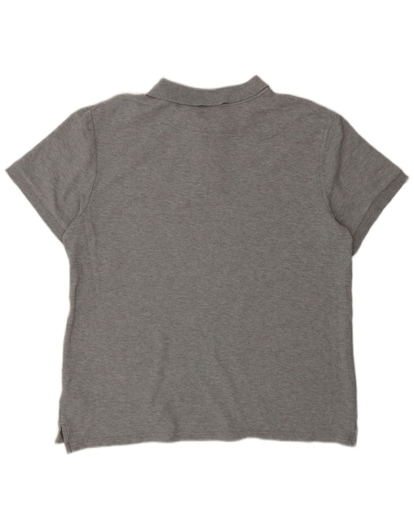 Nike Mens Polo Shirt Large Grey Cotton