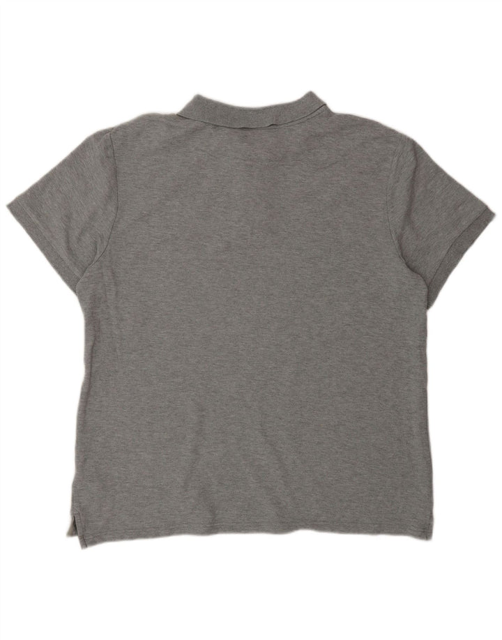 Nike Polo Shirt til mænd, stor grå bomuld