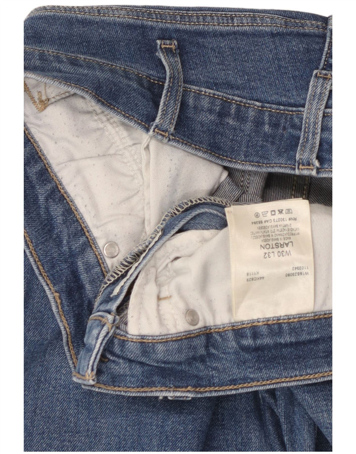 Wrangler Herre Larston Slim Jeans W30 L29 Blå Bomuld