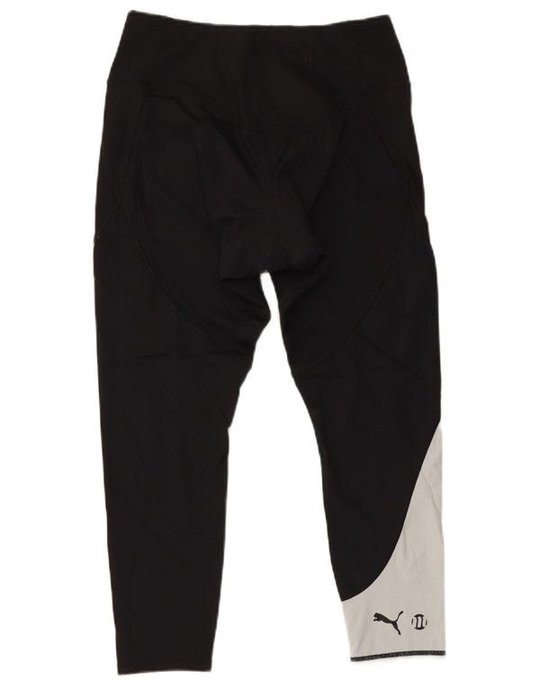 Puma Womens Crop Leggings UK 18 XL Sort Colourblock